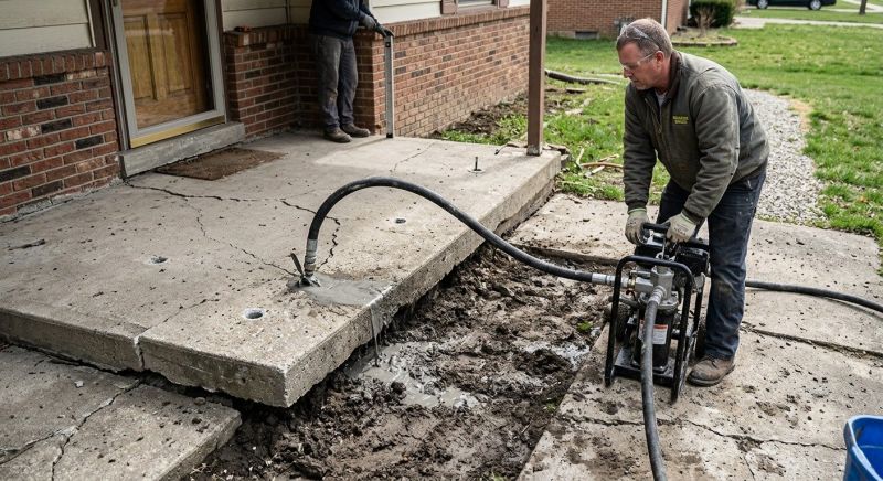 Concrete Slab Jacking in West Des Moines, IA