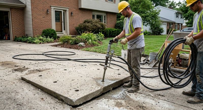 Slab Leveling in Des Moines, IA