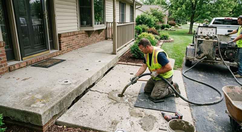 Sunken Patio Repair in Des Moines, IA